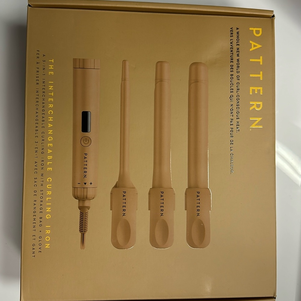 Pattern interchangeable curling iron